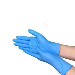 GMC Stock In USA Factory Price 3.5g Blue Latex-Free Powder Free Disposable Examination Exam Nitrile Gloves