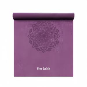Tapete de Yoga TPE de 8mm de Grosor, 190cm de Ancho y Largo, Antideslizante, Ecológico, Color Morado, con Correa de Transporte, Fácil de Limpiar, para Hombres/Mujeres - Product Image 1