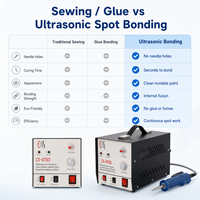 Nouvelle machine de soudage par points ultrasonique portative 28KHz 300W avec 110/220V pour matériaux ABS/PP/PE/PET/PVC/PC