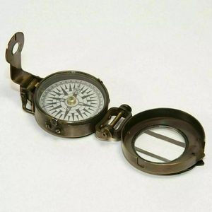 Boussole de poche nautique en laiton ALFA NAUTICAL, 2 pouces, pour la randonnée, la navigation en plein air, guide portable avec cadran à aiguilles - Product Image 3