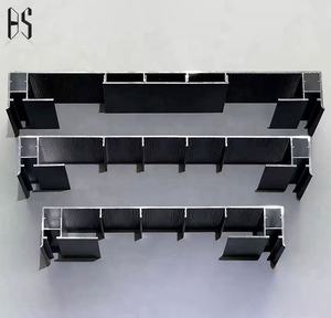 Profil de capuchon de clôture en aluminium personnalisé, étanche et résistant au soleil, design à clipser pour une installation facile, bande LED montable latéralement - Product Image 2