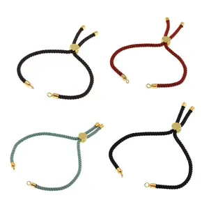 Groothandel Verstelbare String Armband Met Boom Slider Half-Afgewerkte Rode Koord Touw Armband