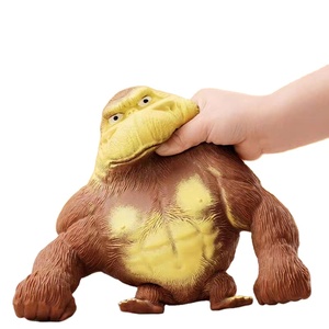 Juguete de Peluche de Gorila Suave de TPR, Juguete Antiestrés de Rebote Lento, Muñeco de Mono Divertido, Regalo para Fiestas Infantiles - Product Image 1