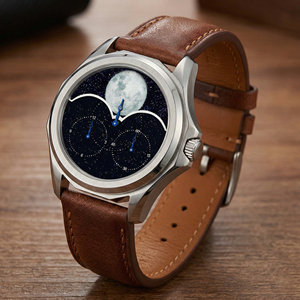 Reloj mecánico automático 9015 con fase lunar, correa de cuero, esfera de aventurina, fase lunar, luminoso, fabricantes OEM. - Product Image 1