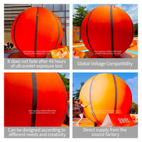 Modèle publicitaire gonflable en PVC imperméable et durable avec un design de dessin animé multicolore pour les événements en plein air, les défilés et les campagnes
