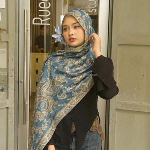 Readr to Shio Pashmina para invierno chal largo mujer bufanda Chevron Pashmina bufanda Pavo Real - Product Image 1