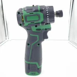 16V Brushless Cordless Lithium Electric Hand Drill Rechargeable Impact Drill Multifunctional Portable Power Impact Drill