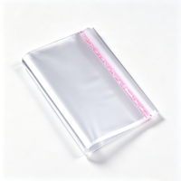 Emballage personnalisé transparent auto-adhésif en BOPP refermable, cellophane OPP imprimé en héliogravure, recyclable, pour vêtements, chaussettes, chaussures