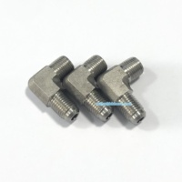 Coude à 90 degrés en acier inoxydable forgé mâle 3AN AN3 vers mâle 1/8 NPT filetage pour tuyau de frein
