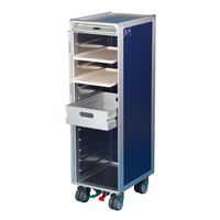 Cabine d'avion en vol Service de traiteur de repas Chariot à nourriture