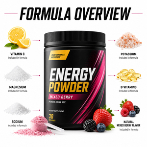 Poudre énergisante pour adultes, améliore les performances sportives, développe les muscles, fournit une énergie durable, créatine - Product Image 3