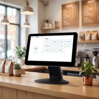 Vente en gros de caisses enregistreuses POS 15,6 pouces, 2 Go de RAM, 32 Go de stockage, écran tactile, système POS tout-en-un pour les magasins