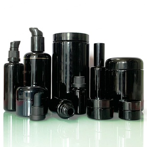 Bouteilles et pots en verre violet noir anti-UV vides de 5 ml, 15 ml, 30 ml, 50 ml, 100 ml, 250 ml, 500 ml - Product Image 2