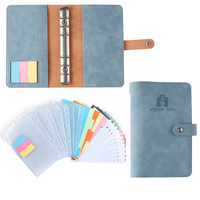 Carnet de budget avec enveloppes pour espèces, planificateur, cadeau, couverture en cuir, A5 A6, vente chaude en usine, carnets en PU, 200 pièces