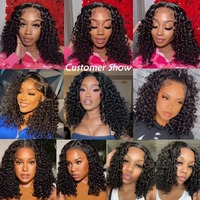 Extensions de cheveux humains 100% vierges vietnamiens bruts bouclés, double épaisseur, boucles Pixie, en lots de 8 à 24 pouces