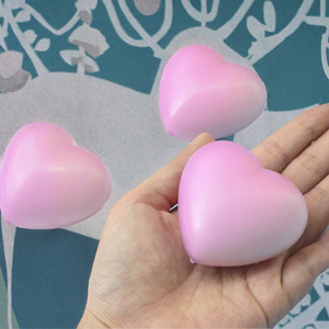 5.5*6 UV Color-Changing Heart TPR Squishy Toy Flour Filled Slow <b>Rebound</b> Stress Relief Squeeze Toy for Girls - Product Image 3