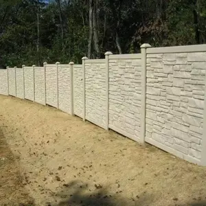 Prekast beton çit panelleri üretim beton bahçe çit duvar kalıp