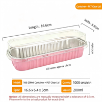 Boîte rectangulaire en aluminium, compatible friteuse à air, qualité alimentaire avec couvercle, pour emporter, barbecue, emballage, vente en gros, offre spéciale
