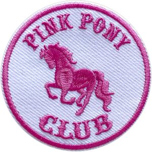 Patch brodé thermocollant Pink Pony Club de 3 pouces pour chapeaux, vêtements, sacs à dos, jeans, couture DIY - Product Image 1