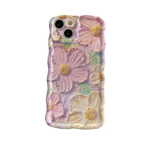เคสโทรศัพท์กันกระแทก TPU ลายดอกไม้ 3 มิติ สำหรับ iPhone ดีไซน์ลายดอกไม้พาสเทล - Product Image 1