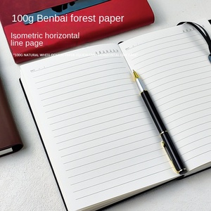 Carnet d'affaires personnalisable en PU de haute qualité A5 ligné avec reliure à la française pour réunions commerciales, journal de bord et cadeaux - Product Image 3