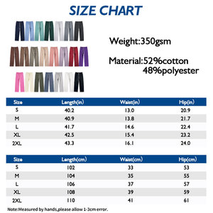 Custom Men's & Unisex Straight Leg French Terry Jogger Pants Full Cotton Street Sweatpants with Casual Style Canvas <b>Fabric</b> - Product Image 6