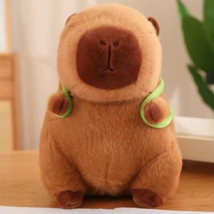 Peluche Kapybara sur mesure avec tortue sur le dos, jouet créatif et amusant, poupée en peluche, cadeau préféré des enfants, CPC - Product Image 1
