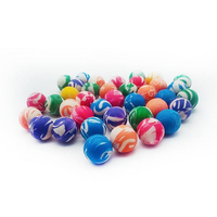 Mini balle rebondissante de 32 mm / Balle rebondissante tourbillonnante de 32 mm, jouet en caoutchouc souple coloré de haute qualité pour les fêtes d'enfants, pour distributeur automatique