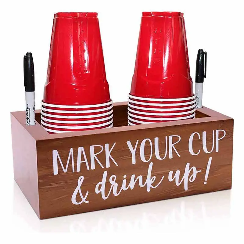 Boîte de rangement de tasse de papier en bois de Style de couleur noire café ferme Bar porte-gobelet décor organisateur de station pour comptoir