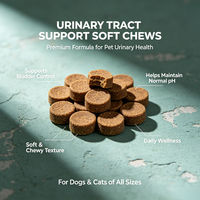 Soins urinaires - Friandises à mâcher pour chiens et chats - Mélange botanique à la canneberge - Complément alimentaire à mâcher pour le soutien urinaire