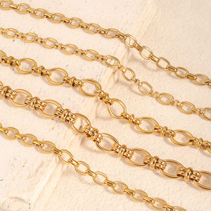 Vente en gros <span class=keywords><strong>de</strong></span> bijoux <span class=keywords><strong>de</strong></span> plage en <span class=keywords><strong>or</strong></span> 18 carats imperméables en acier inoxydable collier <span class=keywords><strong>de</strong></span> <span class=keywords><strong>chaîne</strong></span> <span class=keywords><strong>de</strong></span> grains <span class=keywords><strong>de</strong></span> <span class=keywords><strong>café</strong></span> faits à la main grosse <span class=keywords><strong>chaîne</strong></span> pour hommes et femmes - Product Image 6