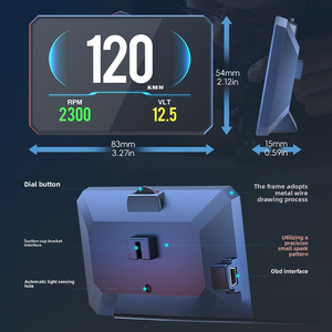 2025 plus récent OBD2 affichage de la tête P16s jauge numérique vitesse température de l'eau mètre écran TFT multi-fonction <span class=keywords><strong>HUD</strong></span> pour voitures horloge - Product Image 6