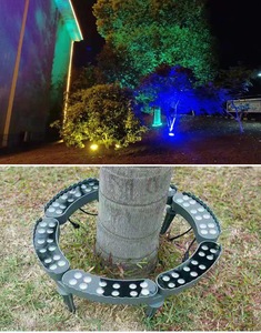 Lampes de jardin étanches IP65 RGB avec télécommande sans fil pour palmier avec <span class=keywords><strong>lumière</strong></span> LED pour éclairage décoratif extérieur - Product Image 2