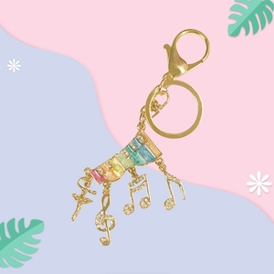 Porte-clés Créatif en Forme de Ballerine pour Employés, Breloque Colorée pour Sac <span class=keywords><strong>à</strong></span> Musique, Petit Pendentif, Accessoire de Mode, Cadeau Unique pour les Amateurs de Musique - Product Image 2