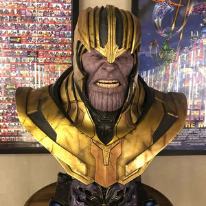 Estatua de Busto de Thanos de Tamaño Real a Precio de Fábrica, Escultura de Resina de Fibra de Vidrio para el Hogar, Estatua de Personaje de Marvel en Venta - Product Image 1