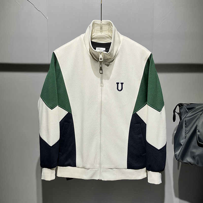 Custom Logo Leather Sleeve Polyester Varsity