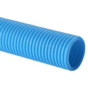 Çin yapımı çift duvar HDPE PVC plastik oluklu boru hortum ekstruder makinesi HVAC havalandırma sistemi için üretim hattı