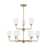 Lámpara Colgante Moderna de Cobre XZ para Vestíbulo, Lámpara de Techo de Doble Altura con Borlas, Pequeña, E12, para Villa