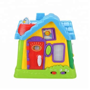 Vendita calda per imparare presto il bambino gioca in plastica la mia casa di famiglia felice giocattolo con suono e luce - Product Image 2