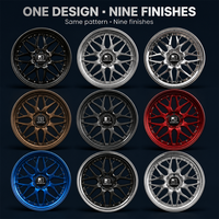 Jantes forgées ANRUN Machined 5-Y 3 pièces 22x12 5x120 ET35 6061 T6 personnalisées à profil profond et multi-rayons pour Audi