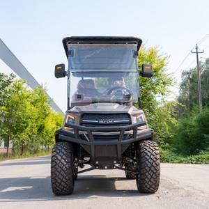 Nouvelle conception de voiturette de golf 4 places homologuée pour la route, tout-terrain, avec <span class=keywords><strong>grand</strong></span> écran tactile et batterie électrique 60v pour utilisation en <span class=keywords><strong>club</strong></span> - Product Image 4