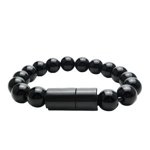 Bracelet de couleur Pure en perles bouddhistes câble USB chargeur universel de téléphone portable Micro USB Type C synchronisation données <span class=keywords><strong>cordon</strong></span> de charge rapide - Product Image 2