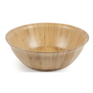 ชามสลัดไม้ไผ่ BSCI Factory สำหรับใช้ในชีวิตประจำวัน ชามเสิร์ฟอาหารไม้ ดีไซน์คลาสสิก เทคนิคการขัดเงา คุณสมบัติที่ยั่งยืน เหมาะสำหรับงานปาร์ตี้ - Product Image 2