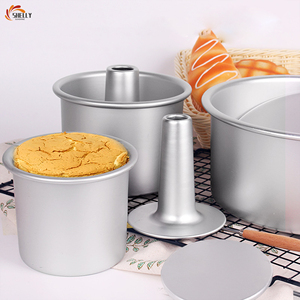 XLYG Juego de 3 Moldes para Pastel de Boda de 4/5/6/7/8/10 Pulgadas con Inserto de Tubo Extraíble, Antiadherente, de Aluminio Anodizado Ecológico - Product Image 5