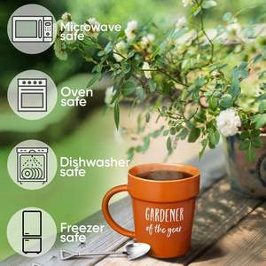 Mug à café en céramique de style américain unique, amusant et personnalisable, avec une cuillère en forme de pelle, 12 oz, <span class=keywords><strong>cadeau</strong></span> créatif pour un anniversaire ou Noël - Product Image 6