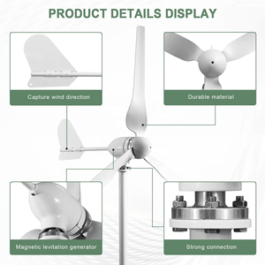 Générateur éolien hybride solaire Ruiyan 3KW avec contrôleur de charge hybride à aimant 5KW pour systèmes domestiques 48V 1200W 5KW à aimant permanent - Product Image 6