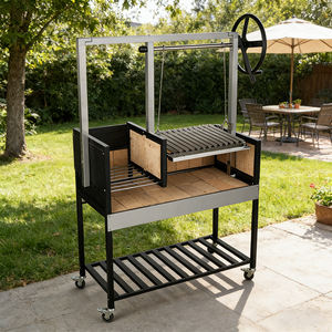 HDL24 Parrilla <span class=keywords><strong>Argentina</strong></span> Independiente de Carbón con Asador, Barbacoa Brasero - Product Image 6