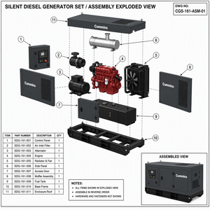 Groupe électrogène diesel super silencieux Cummins Wechai Yuchai Deutz Sdec Isuzu Perkins Aoling Kofo 40/50/80/100 KVA KW - Prix - Product Image 6