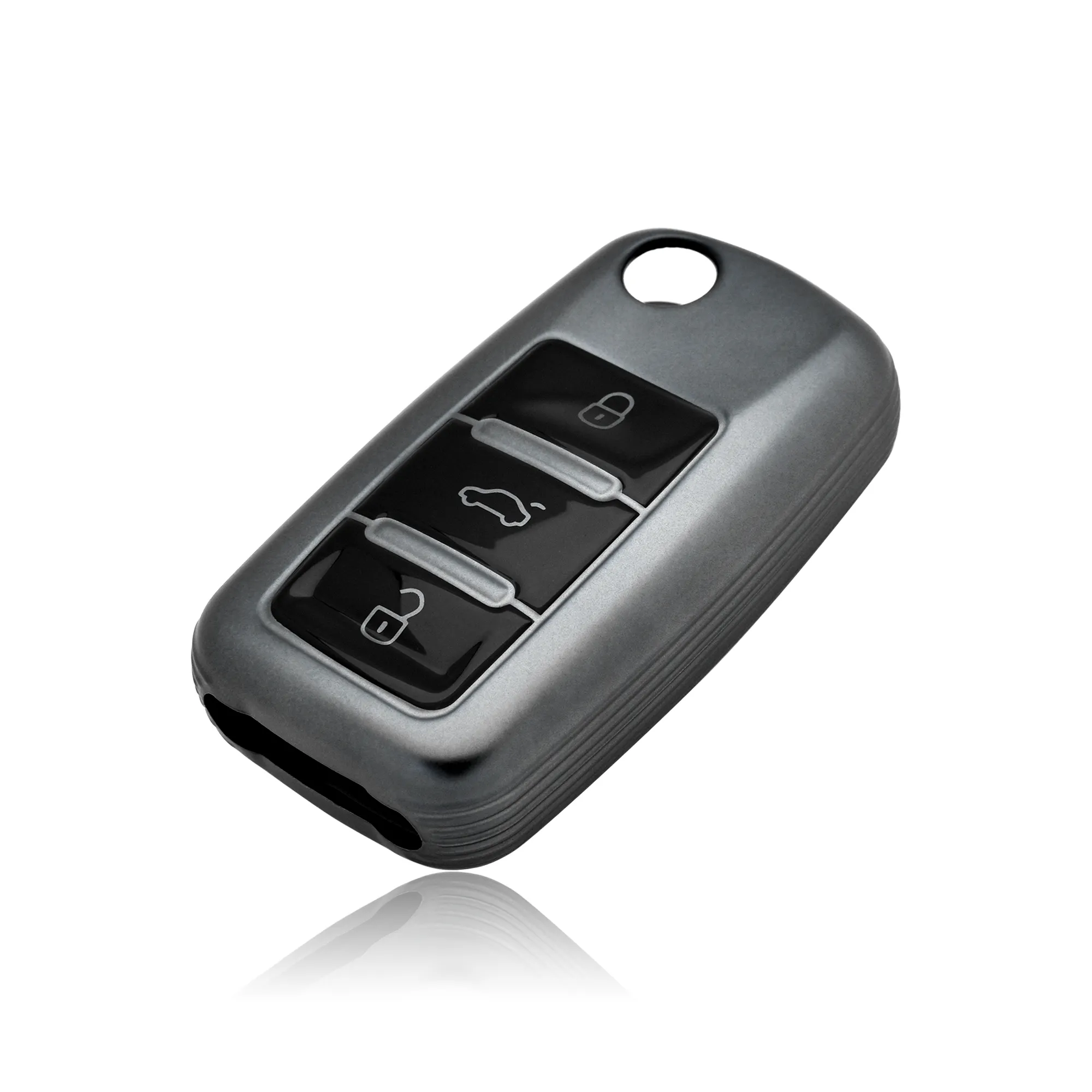 Sarung Kunci Jarak Jauh Mobil Ts Tpu Casing Kunci Key Agon untuk Vw Jetta Mk6