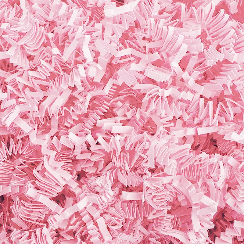 Recycle Pink Cutting Crinkle Paper Shredded Filler Paper for Gift Box Basket Filler Filling Shredded Paper